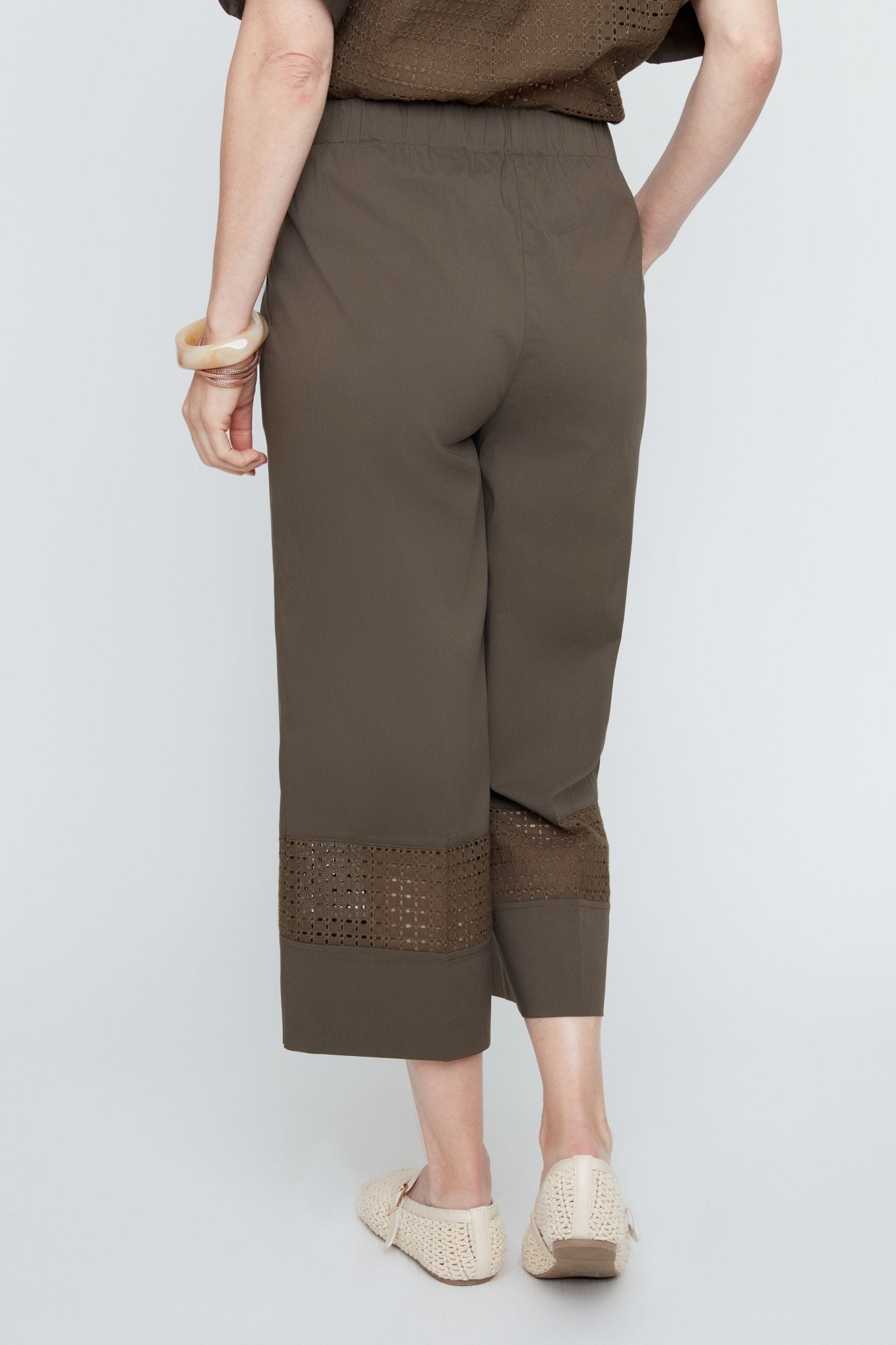 Renuar Woven Pants | Khaki - Juli's Wearable Art