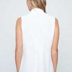 Renuar Woven Sleeveless Blouse | Creme - Juli's Wearable Art
