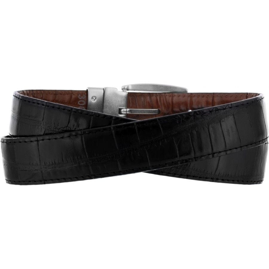 Brighton Reversible Faux Croco Belt | Black & Brown