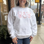 Reversible Graphic Valentines Day AND Saint Patricks Day Sweatshirt - Juli's Wearable Art