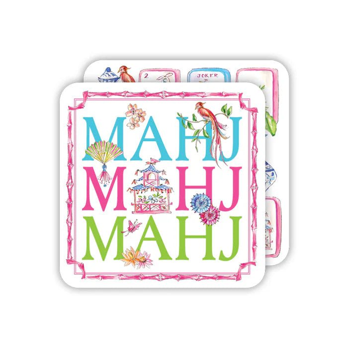 Reversible Square Coasters | Mahjong - Juli's Wearable Art