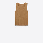 Ribbed Knit Tank Top | Camel - Juli's Wearable Art