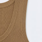 Ribbed Knit Tank Top | Camel - Juli's Wearable Art