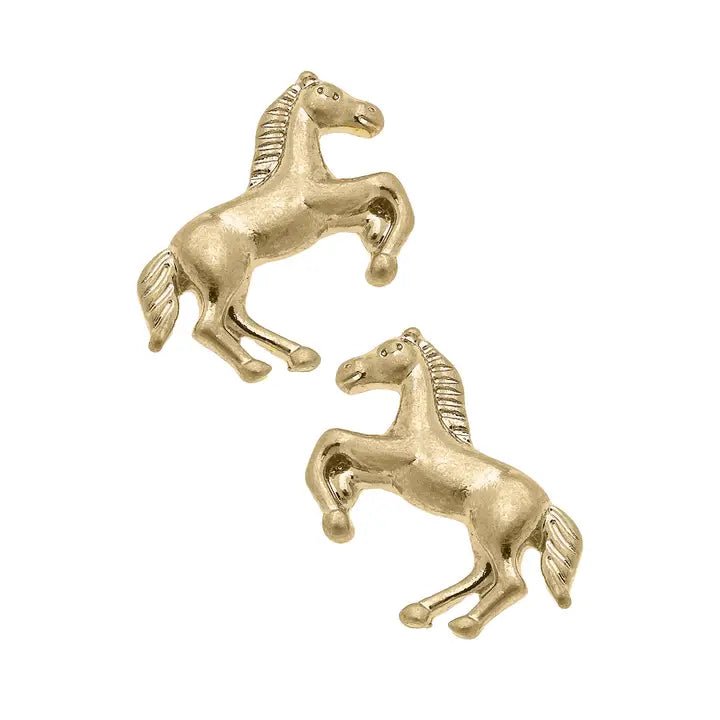 Ride Sally Ride Horse Stud Earrings - Juli's Wearable Art