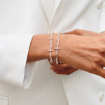 Rizen Chain Breaker Cross Bracelet | Sterling Silver - Juli's Wearable Art