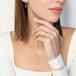 Rizen Chain Breaker Cross Ring | Gold Vermeil - Juli's Wearable Art