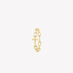Rizen Chain Breaker Cross Ring | Gold Vermeil - Juli's Wearable Art