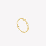 Rizen Chain Breaker Cross Ring | Gold Vermeil - Juli's Wearable Art