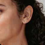 Rizen Cross Mini Stud Earrings | Gold Vermeil - Juli's Wearable Art