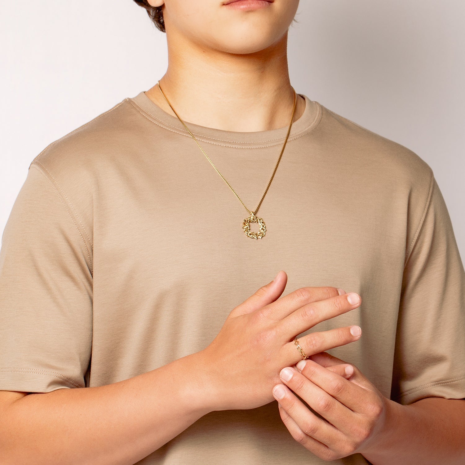 Rizen Crown of Thorns Band Ring | Gold Vermeil - Juli's Wearable Art