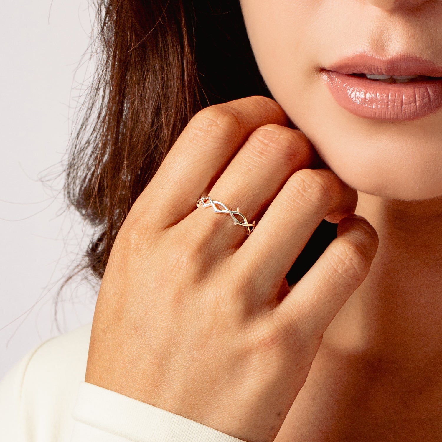 Rizen Crown of Thorns Band Ring | Sterling Silver - Juli's Wearable Art
