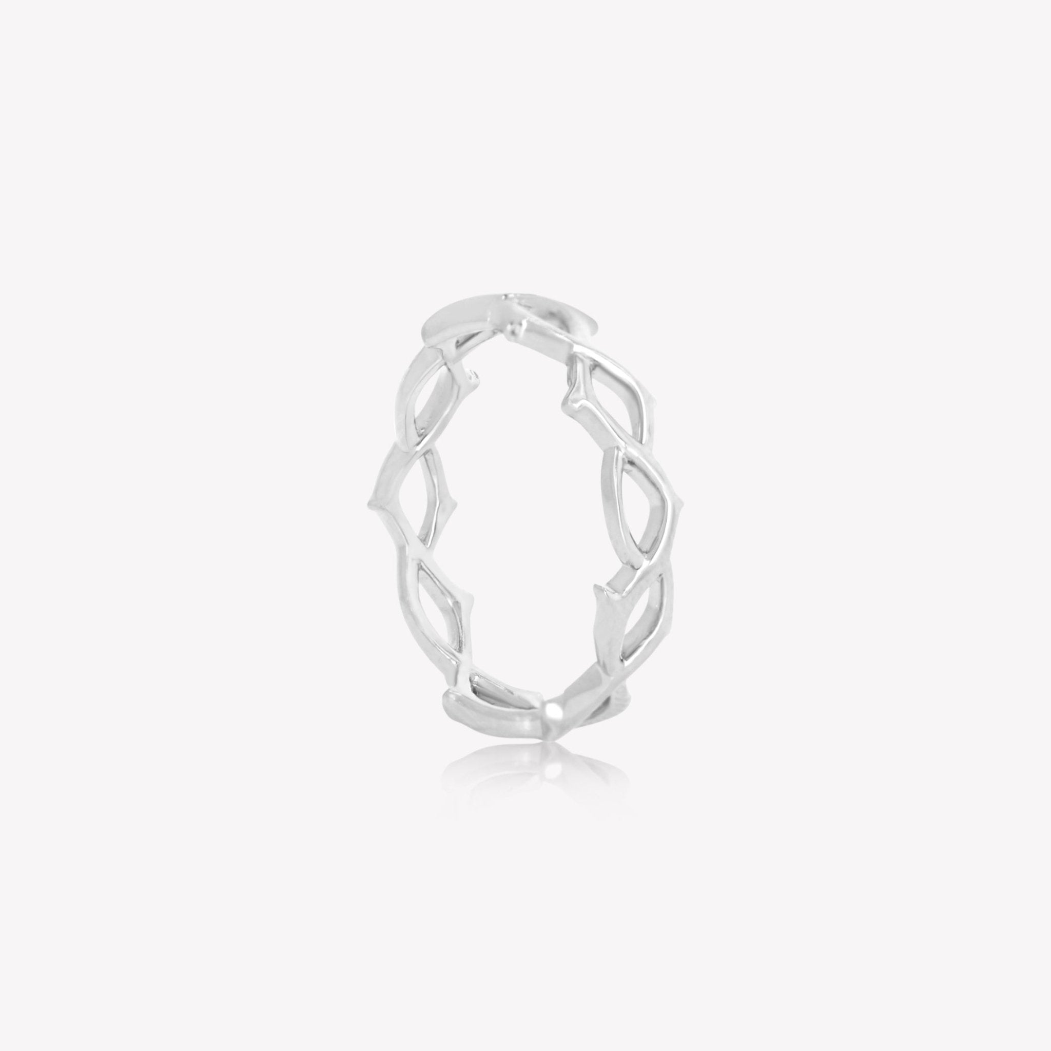 Rizen Crown of Thorns Band Ring | Sterling Silver