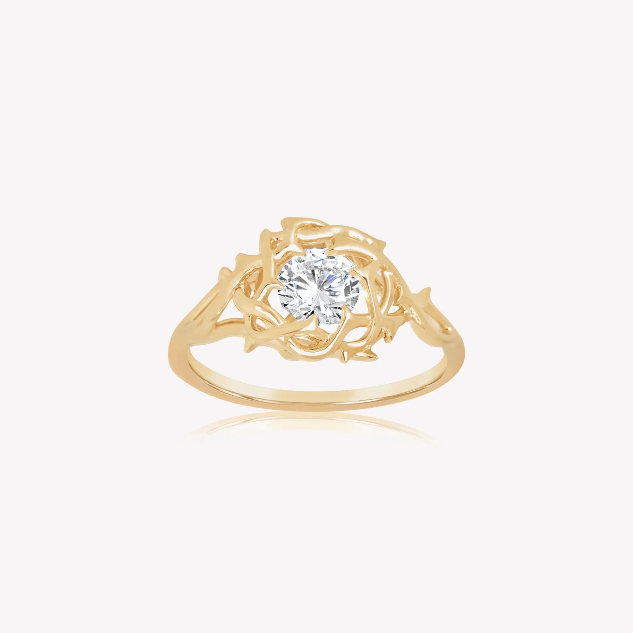 Rizen Crown of Thorns Statement Rings | Gold Vermeil