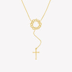 Rizen Crown of Thorns Y Necklace | Gold Vermeil - Juli's Wearable Art