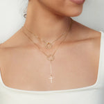 Rizen Crown of Thorns Y Necklace | Gold Vermeil - Juli's Wearable Art