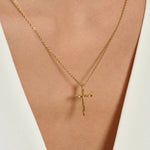 Rizen Infinite Hope Cross Necklace | Gold - Juli's Wearable Art