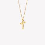 Rizen Infinite Hope Cross Necklace | Gold - Juli's Wearable Art