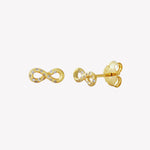 Rizen Infinite Hope Stud Earrings | Gold - Juli's Wearable Art