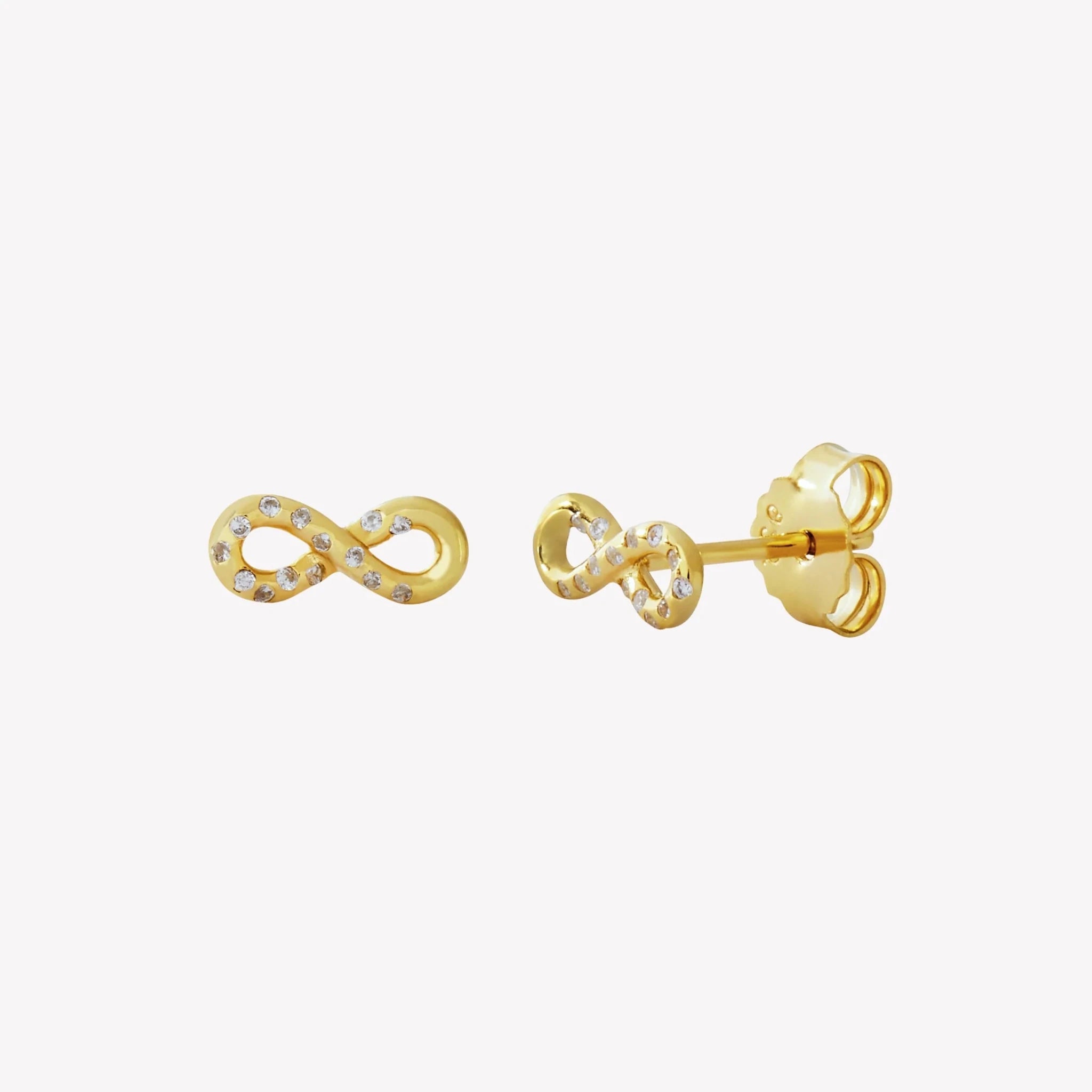 Rizen Infinite Hope Stud Earrings | Gold - Juli's Wearable Art