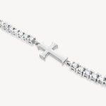 Rizen Luminous Cross Tennis Bracelet | Sterling Silver - Juli's Wearable Art
