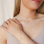 Rizen Mini Chain Breaker Cross Bracelet | Sterling Silver - Juli's Wearable Art