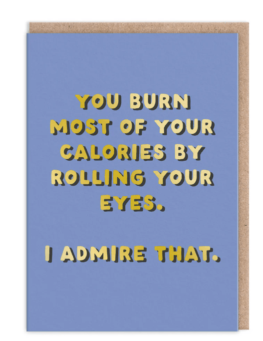 Rolling Your Eyes Greeting Card - Juli's Wearable Art