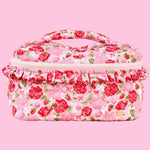 Rose Garden Glam & Go Quilted Cosmetic Bag - Juli's Wearable Art