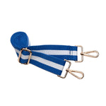 Royal Blue HydroBag® with Blue & White Striped Strap - Juli's Wearable Art