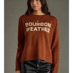 Rust Knit “Bourbon Weather” Sweater - Juli's Wearable Art