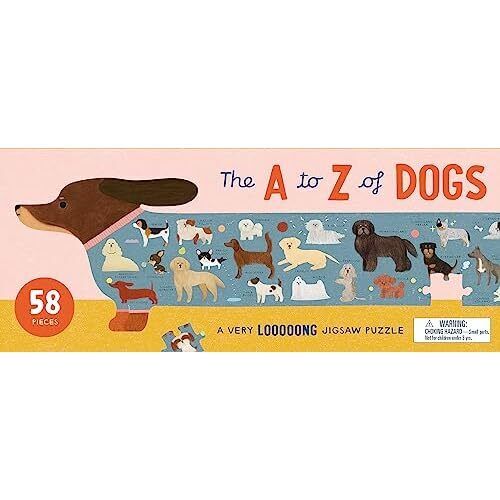 The A to Z of Dogs 58 Piece Puzzle