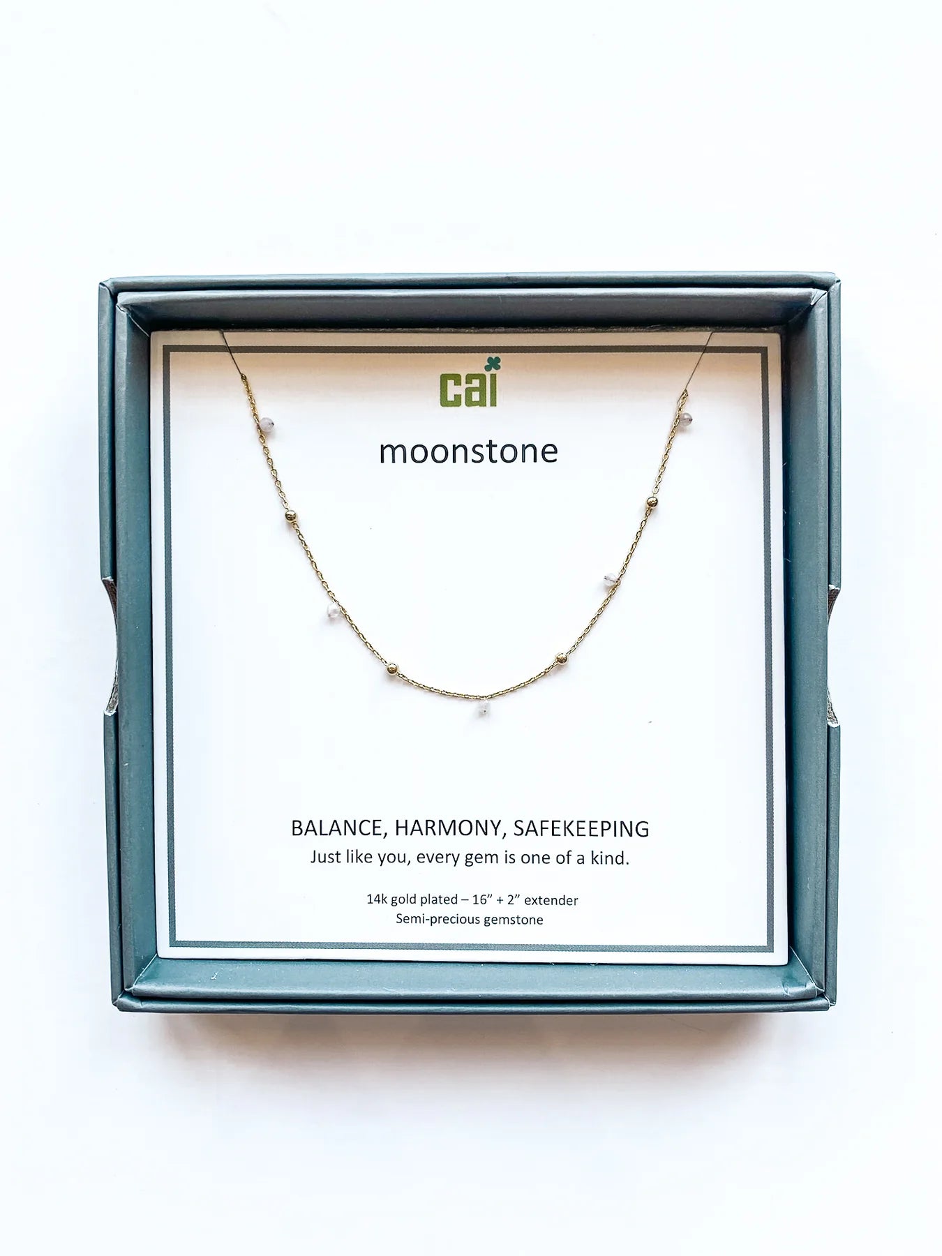 CAI Silver Satellite Gemstone Necklaces