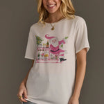 Santa Bar Cart Tee - Juli's Wearable Art