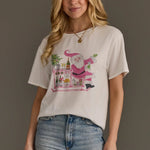 Santa Bar Cart Tee - Juli's Wearable Art