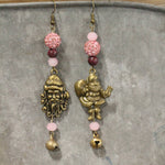 Santa's Blushing This Christmas Earrings - Juli's Wearable Art