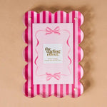 Scalloped Acrylic Frames - Sweetheart Stripes - Juli's Wearable Art