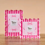 Scalloped Acrylic Frames - Sweetheart Stripes - Juli's Wearable Art