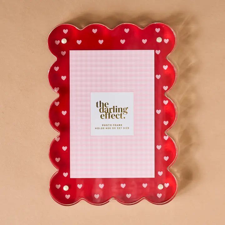 Scalloped Acrylic Frames - Tiny Hearts - Juli's Wearable Art
