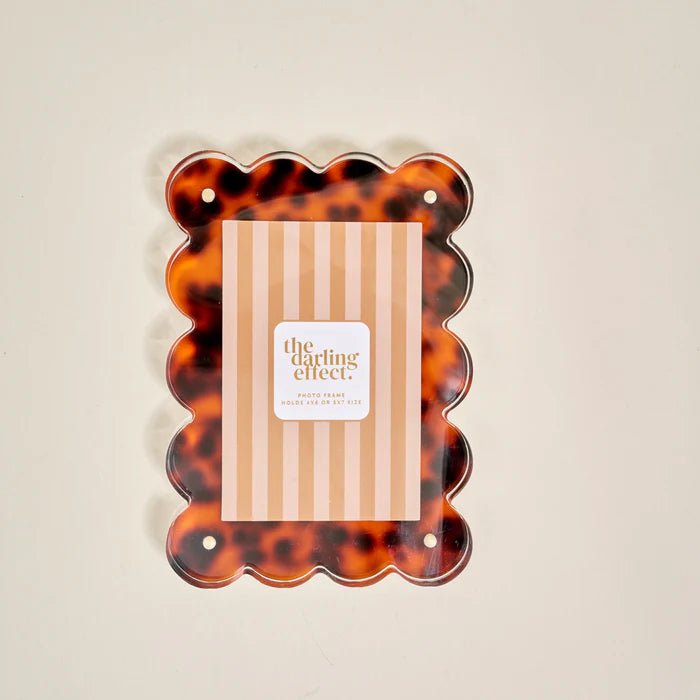 Scalloped Acrylic Frames | Tortoise