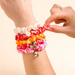 Scrunchie Charm Set | Sicily Stripes Pink - Juli's Wearable Art