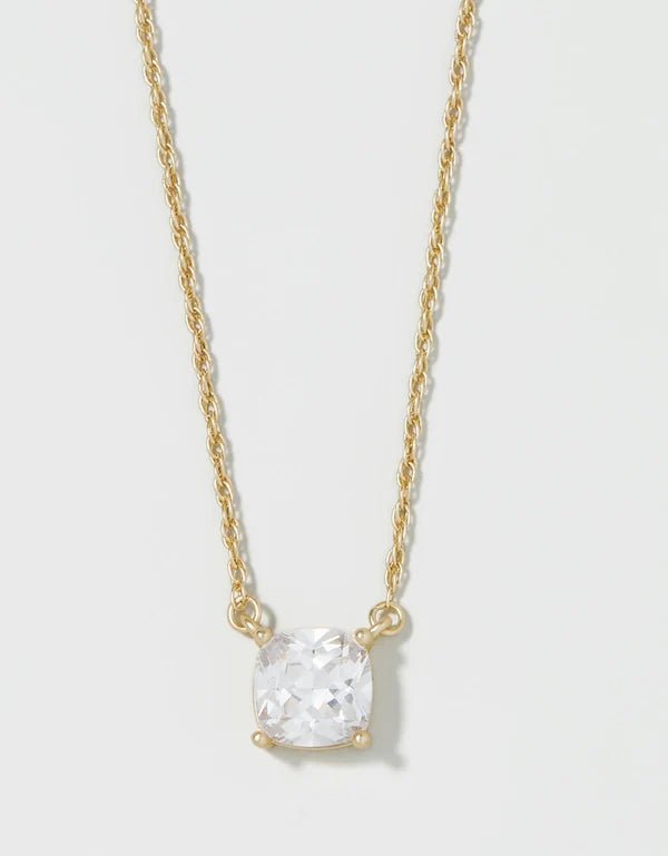 Sea La Vie Shine Brilliant Necklace | Cushion Cut | Gold