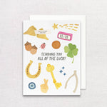 Sending You All of The Luck Greeting Card | Good Luck Card - Juli's Wearable Art
