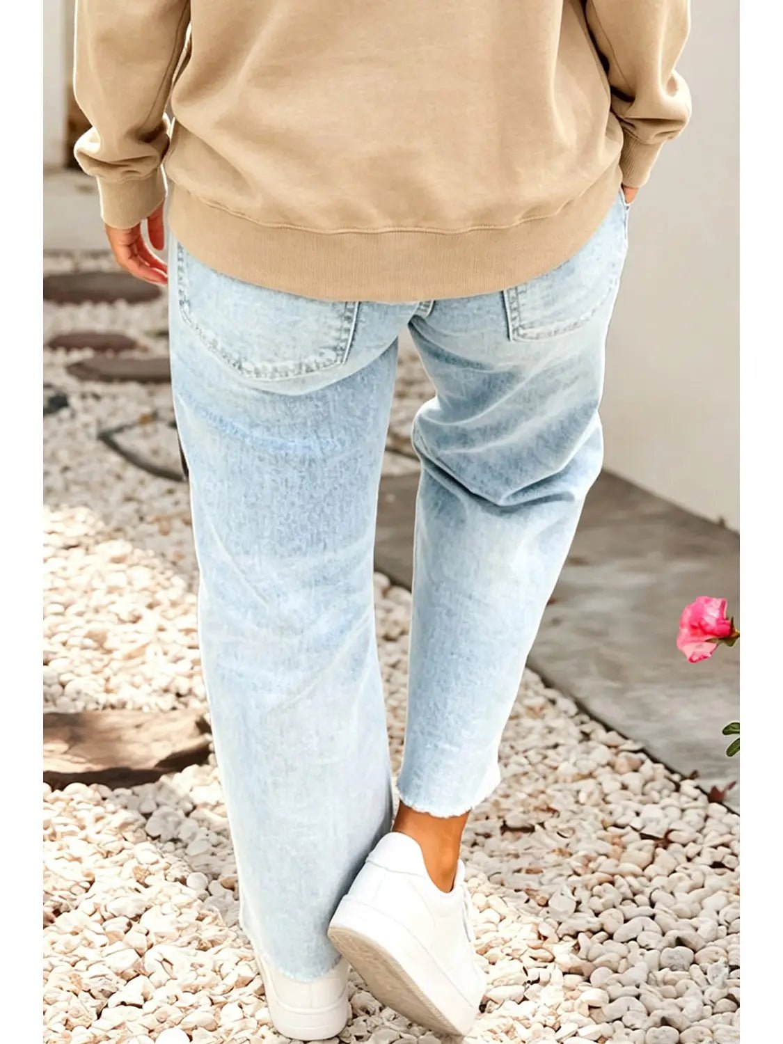Sequin Bow Pumpkin Patch Ankle-Length Jeans