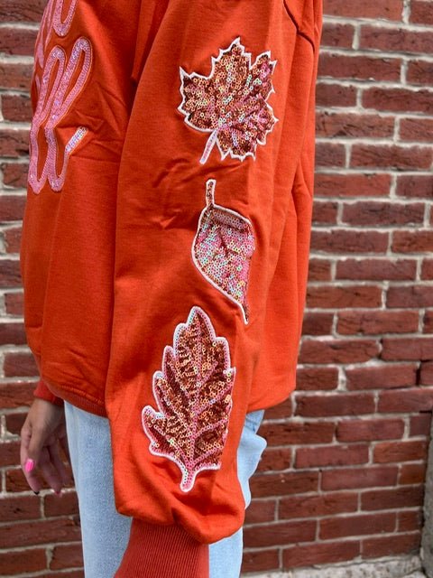Sequin “Hello Fall” Sweatshirt