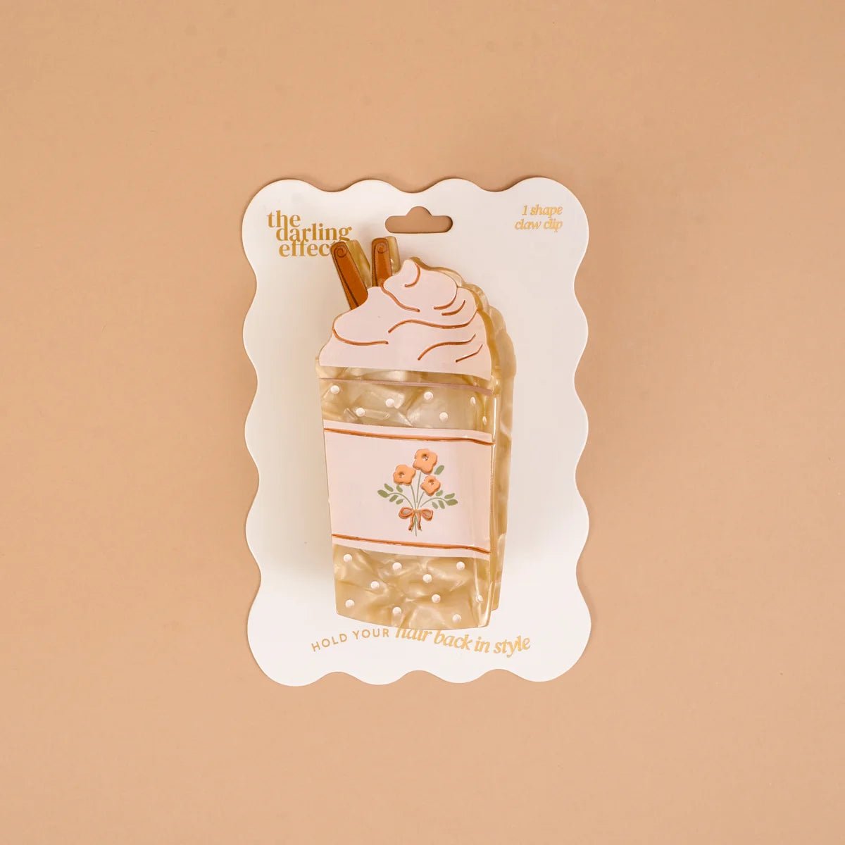 Shape Up Claw Clip | Coffee Run - Juli's Wearable Art