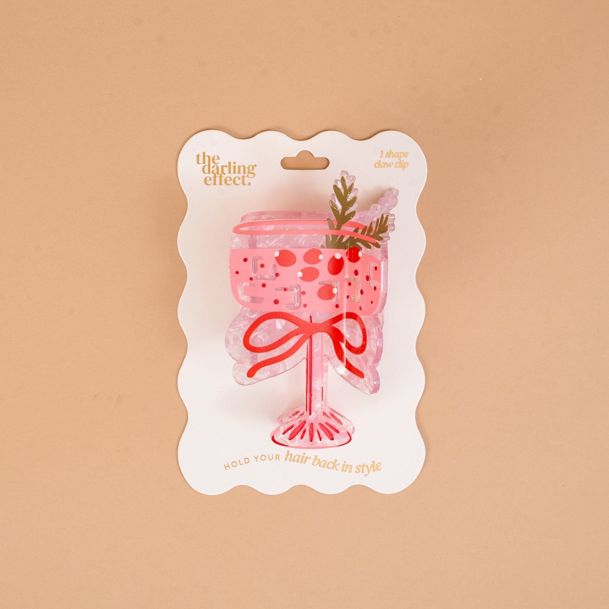 Shape Up Claw Clip | Cranberry Cosmo - Juli's Wearable Art