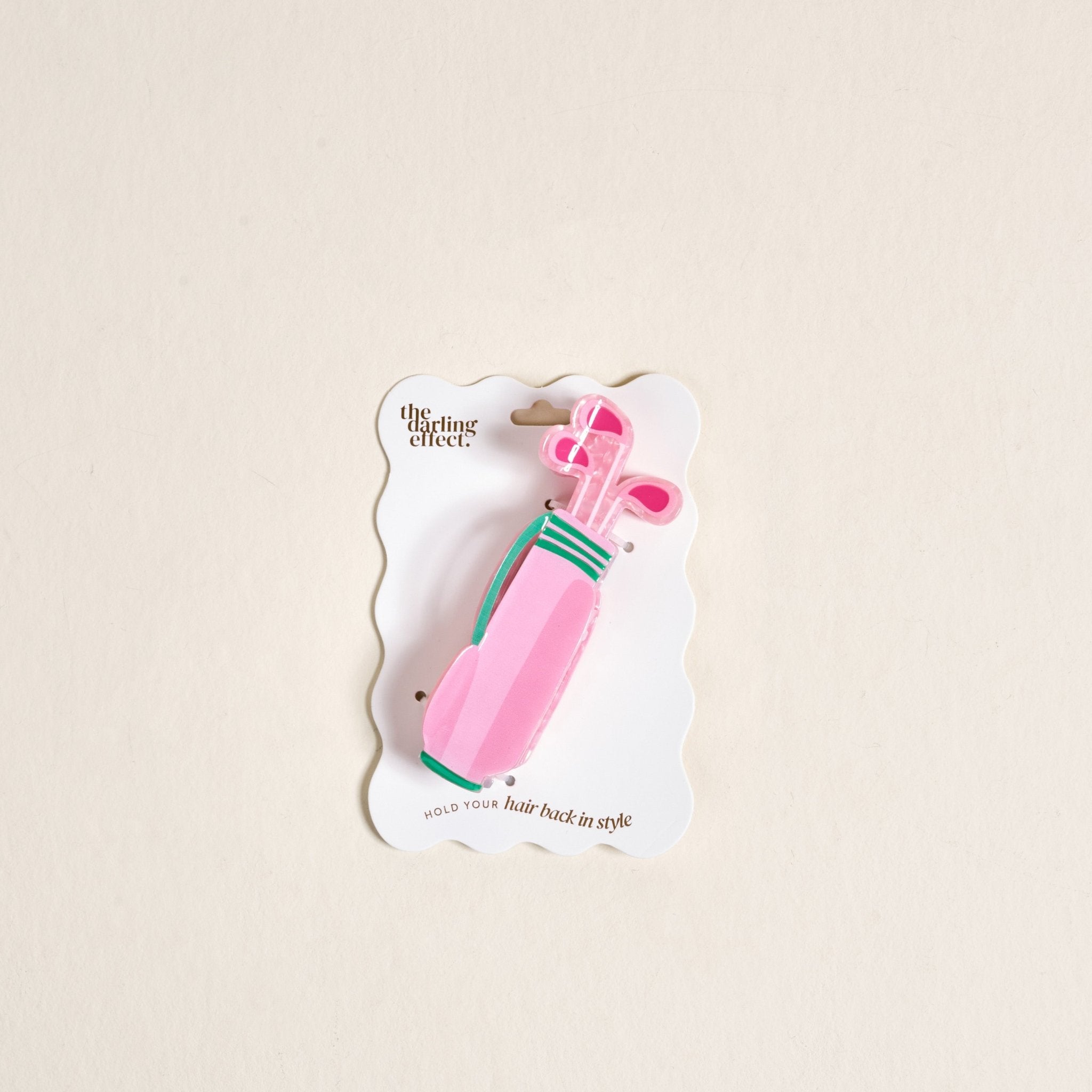 Shape Up Claw Clip | Golf Clubs - Juli's Wearable Art