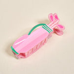 Shape Up Claw Clip | Golf Clubs - Juli's Wearable Art