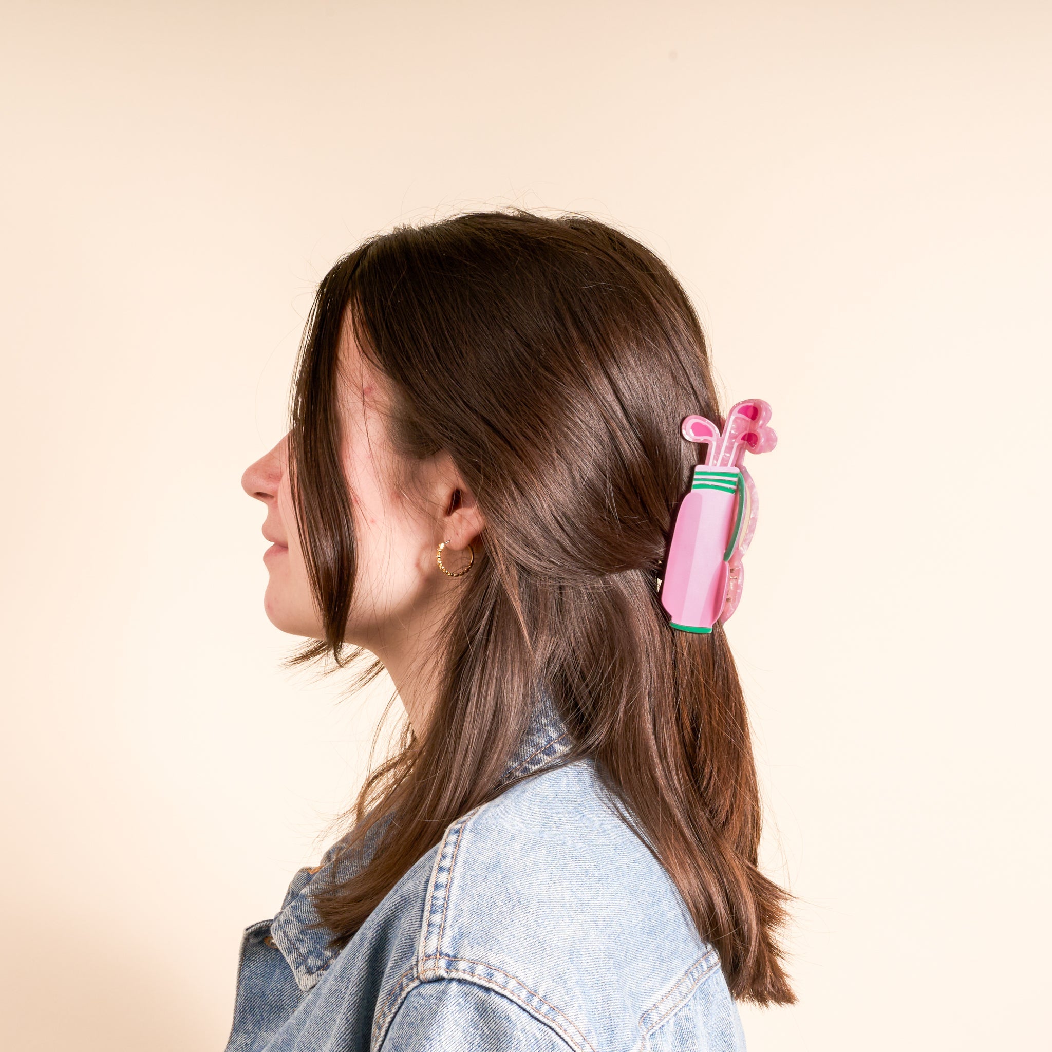 Shape Up Claw Clip | Golf Clubs - Juli's Wearable Art