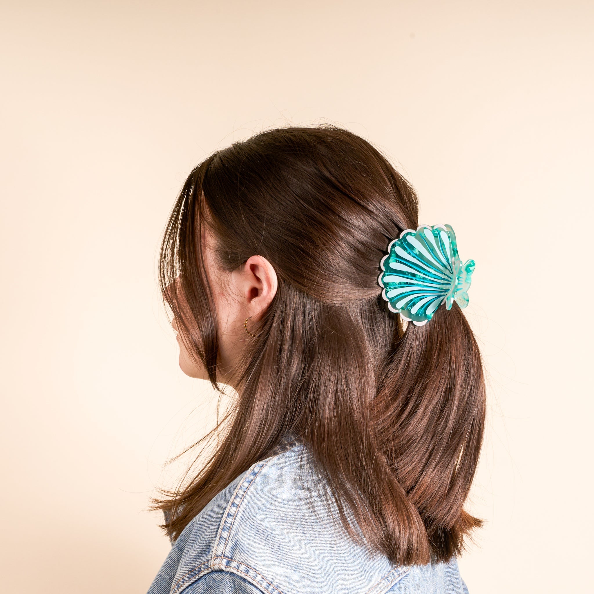 Shape Up Claw Clip | Seashell - Juli's Wearable Art