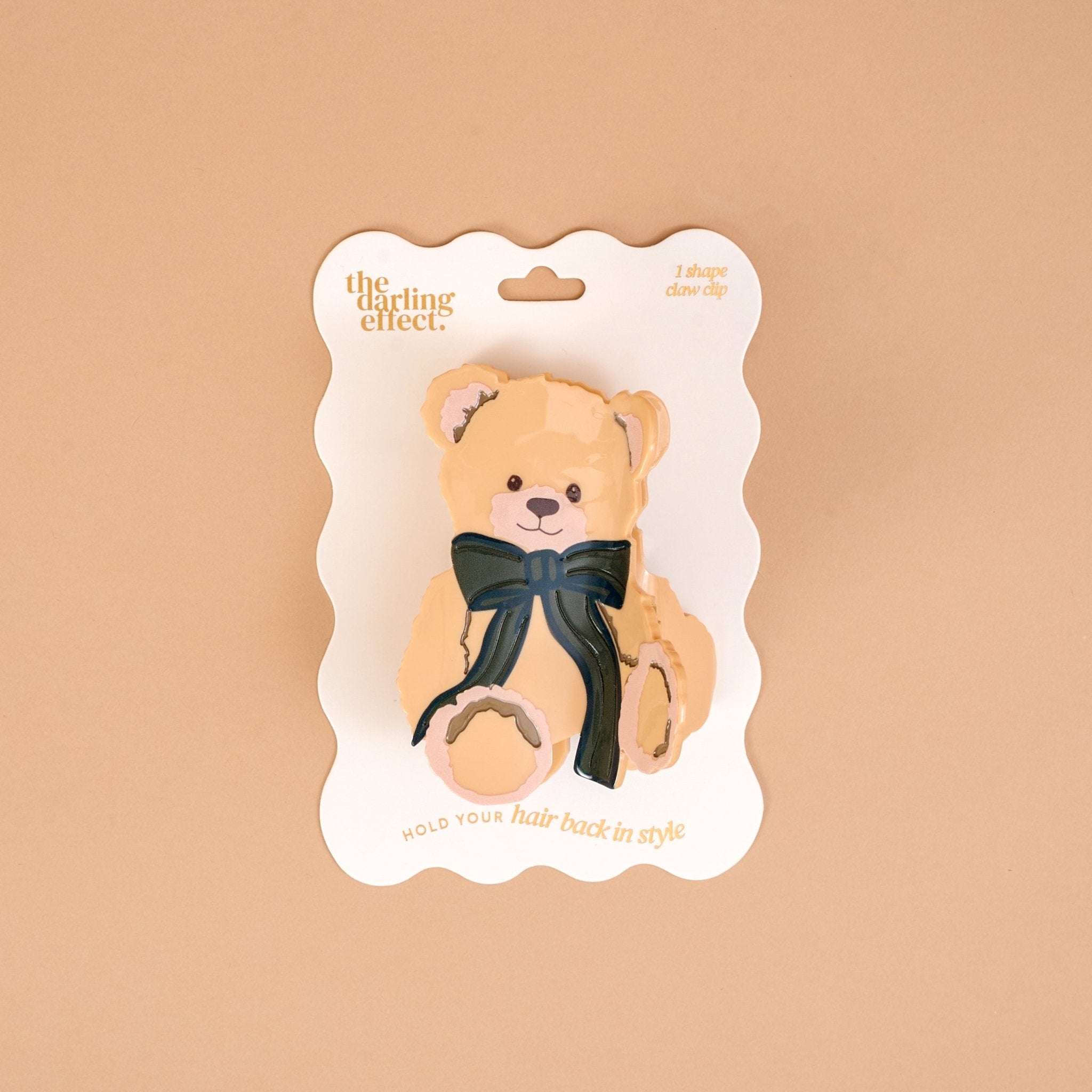 Shape Up Claw Clip | Teddy Bear Theo - Juli's Wearable Art